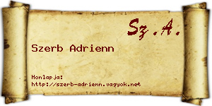 Szerb Adrienn névjegykártya